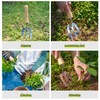 Berry&Bird Gardening Hand Fork, Stainless Steel Hand Weed Fork, Traditional