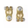 Unbranded 2x Brass Car Battery Terminal Connectors Top Post Battery