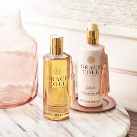 Grace Cole Ginger Lily & Mandarin Bath and Shower Gel, Fresh, Cleansing and Hydrating, Leaves Skin Feeling Supple and Looking Radiant 300ml