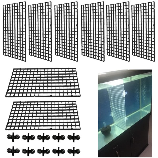 ZDNT 8 Pcs Aquarium Dividers,Fish Tank Divider,Aquarium Grid Plastic,for Keep