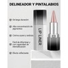 Erinde 2PCS Delineadores de Labios con Brillo, Fáciles de Aplicar,