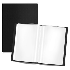 Presentation Book 40 Clear Pockets Sleeves Protectors Art Portfolio Clear Book for Artwork, Report Sheet, Letter (Can Accommodate 19.1 X 13.3inch)
