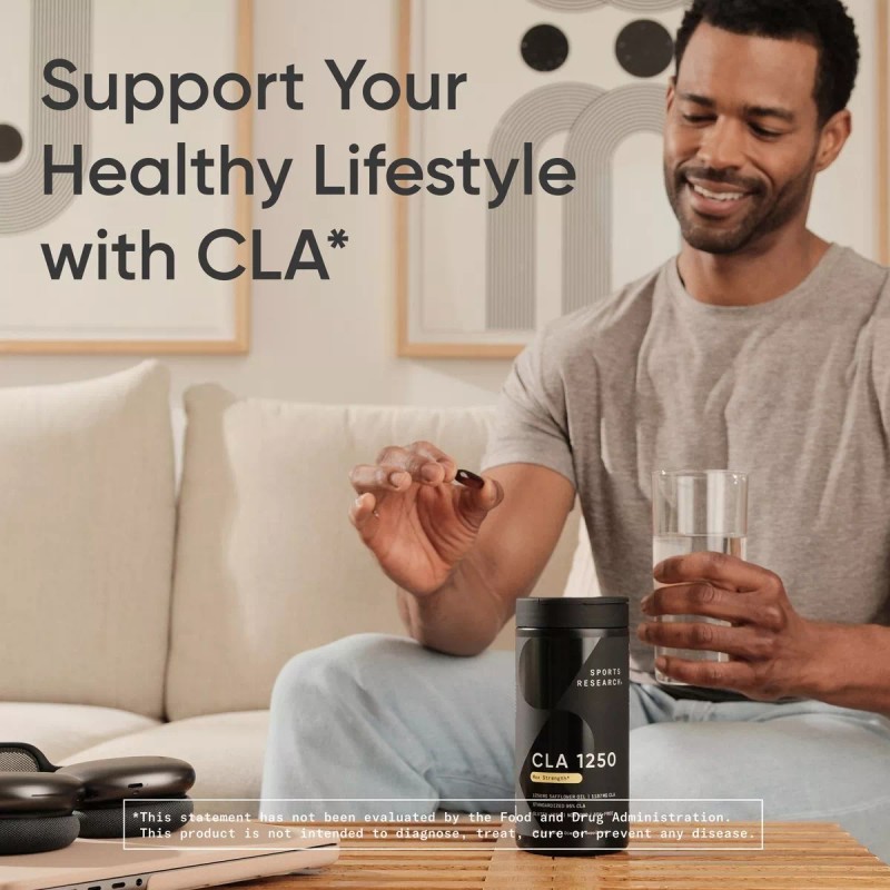 CLA 1250mg Active Conjugated Linoleic Acid, Soy & Gluten Free