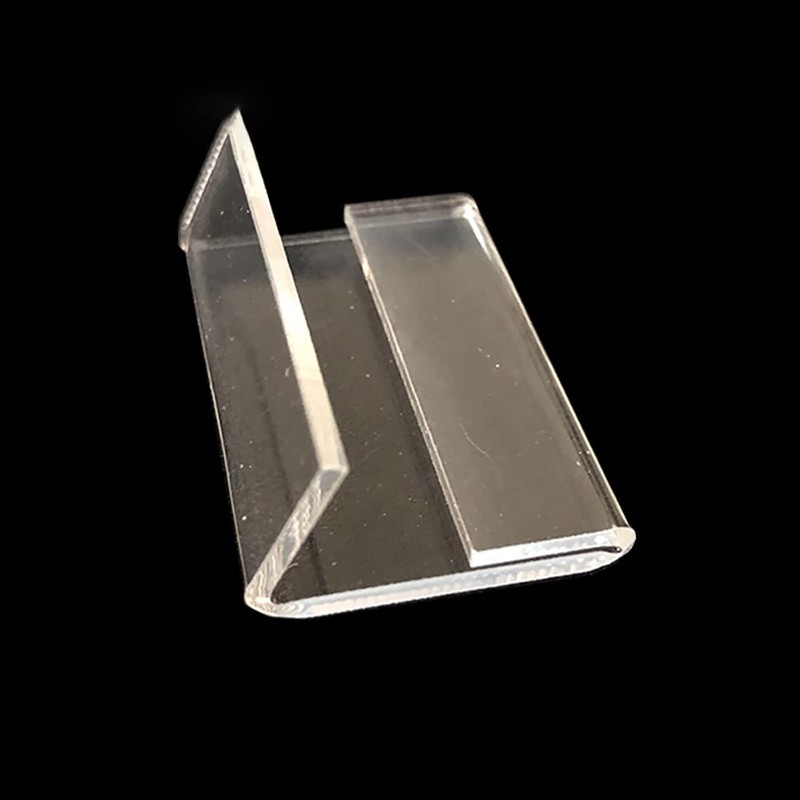 JIHUOO 15 Pcs 2 x 4cm Clear Acrylic Card Display