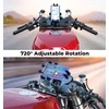 VAZESWIN Motorcycle Fork Stem Phone Mount [Vibration Dampener] Anti-Shake Motorcycle