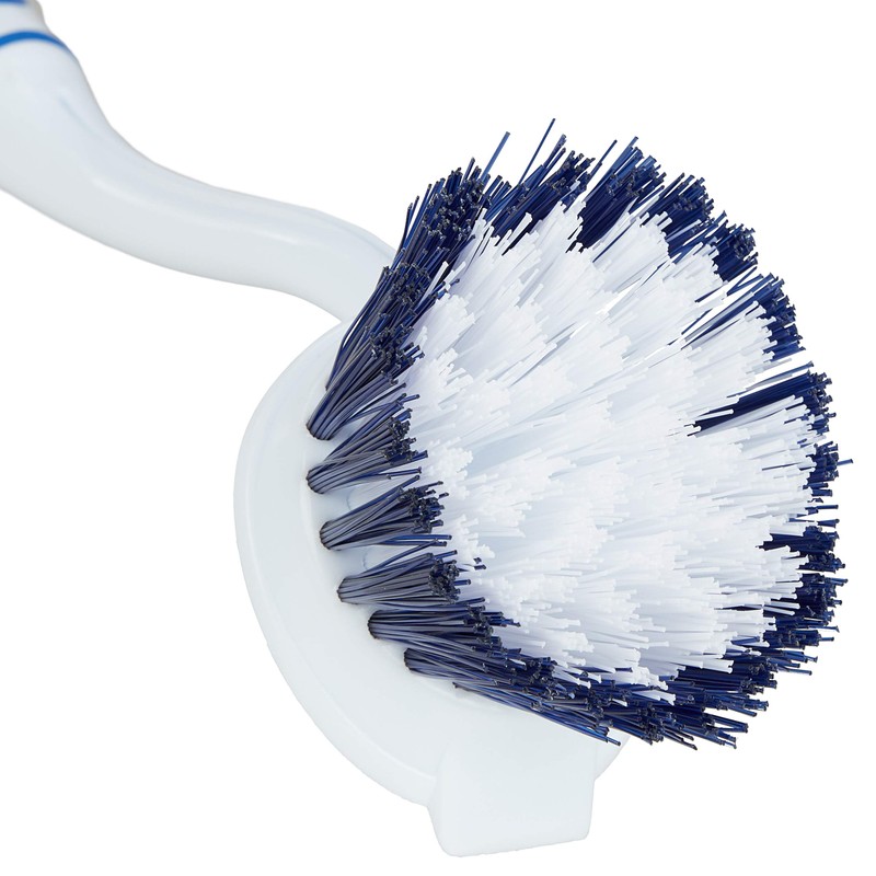 Relaxdays 6 x Washing Up Brush, Medium Bristles, Rubberised Handle,