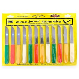 IKM Kutz Fuxwell Stainless Steel Kitchen Knife Set, Multi Purpose Kitchen Knives, 12 Pieces Value Pack