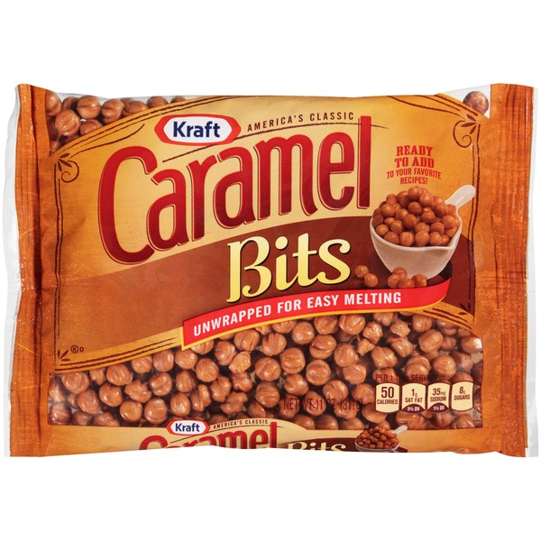 Kraft Caramels Unwrapped Candy Bits Snack Bag (11 oz Bags, Pack of 12)