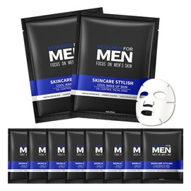 10 Pack Variety Facial Sheet Masks Skin Care Set, Hydrating Bulk Sheet Face Masks Skincare Gifts Set for Men, Long Lasting Moisturizing Face Mask Skincare for All Skin Type（15)