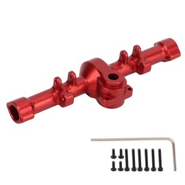 CNC Metal Rear Axle Housing Case for Axial SCX24 AXI90081 1/24 RC Car Upgrade PartsRed