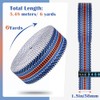 PECMER Webbing 1.5 Inch Royal Blue-Orange Stripes - 6 Yards