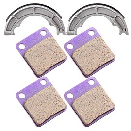 ECCPP For 02-07 Suzuki Eiger 400 LTA400F LT-A400F 2x4 4x4 Front Brake pads and Rear Brake shoes