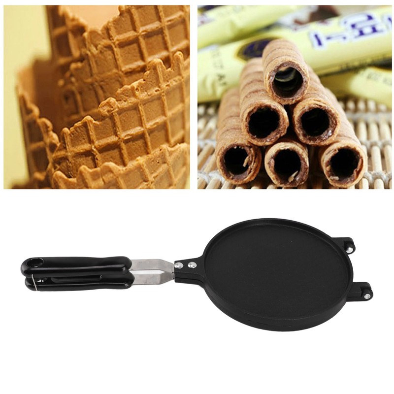 Eggs Roll Maker Waffle Cone Maker Household Round Shape Aluminum