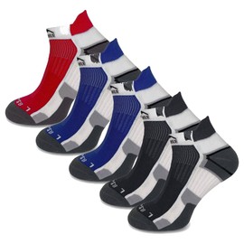More Mile Mens Running Socks Miami 5 Pack Cushioned Breathable Anti Blister Sport