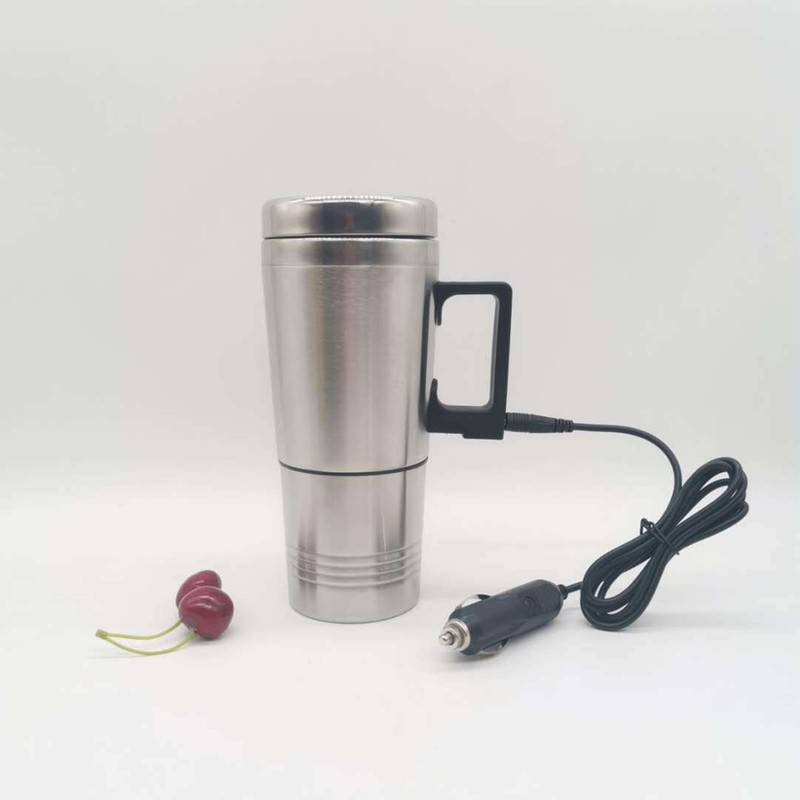 Car Heating Cup Large Capacity Leakage Proof Safe Stainless Steel