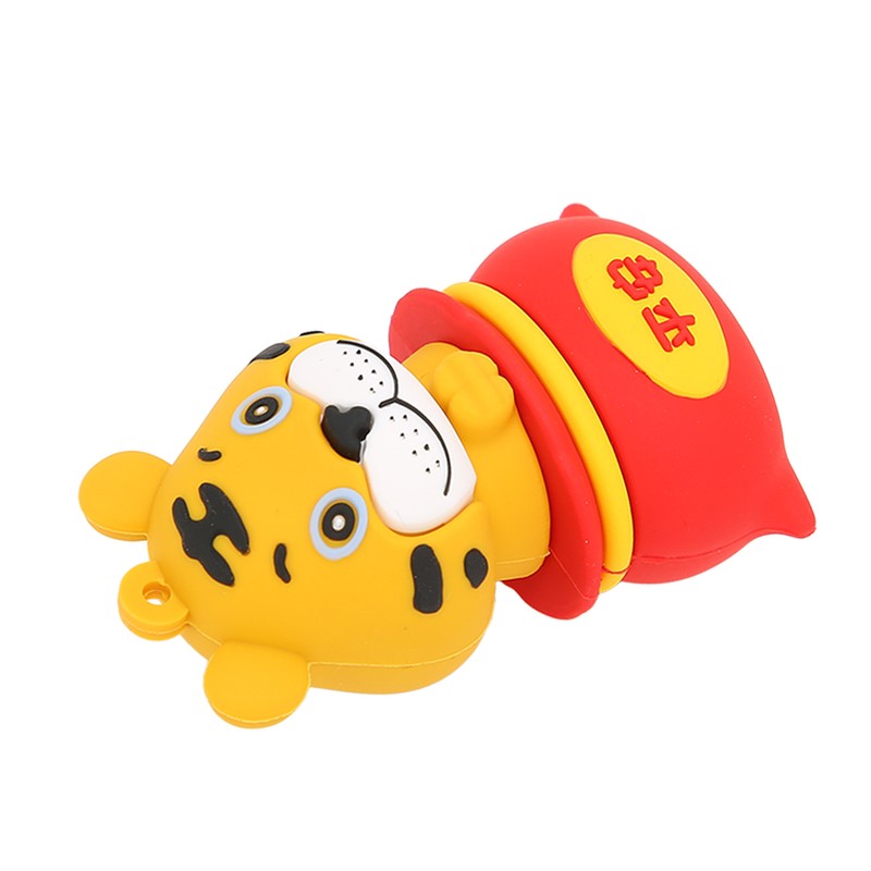 USB Flash Drive Cartoon Tiger Style USB2.0 Hot Swap Plug