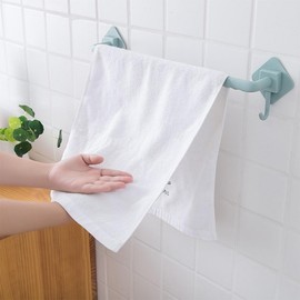 Convenient to use, attachable, new bathroom towel rack, wall-mounted Towel stand long type-pink 3ea