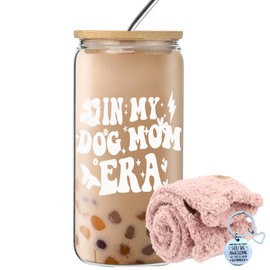 wangxitumug In My Dog Mom Era Glass Cups, Cute Pet Lover Gifts for Women - Funny Birthday, Mothers Day Gifts for Dog Mom, Grandma Sister Daughter Nana Friend Nurse
