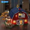 INSOON 1405 PCS Farm Barn Building Set with Light, Farm