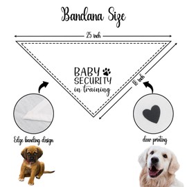 Baby Security Dog Bandana Baby Announcement Dog Pregnancy Announcement Gender Reveal Bandana for Dogs Gender Reveal Pet Scarf for Small Medium Dogs & Cats