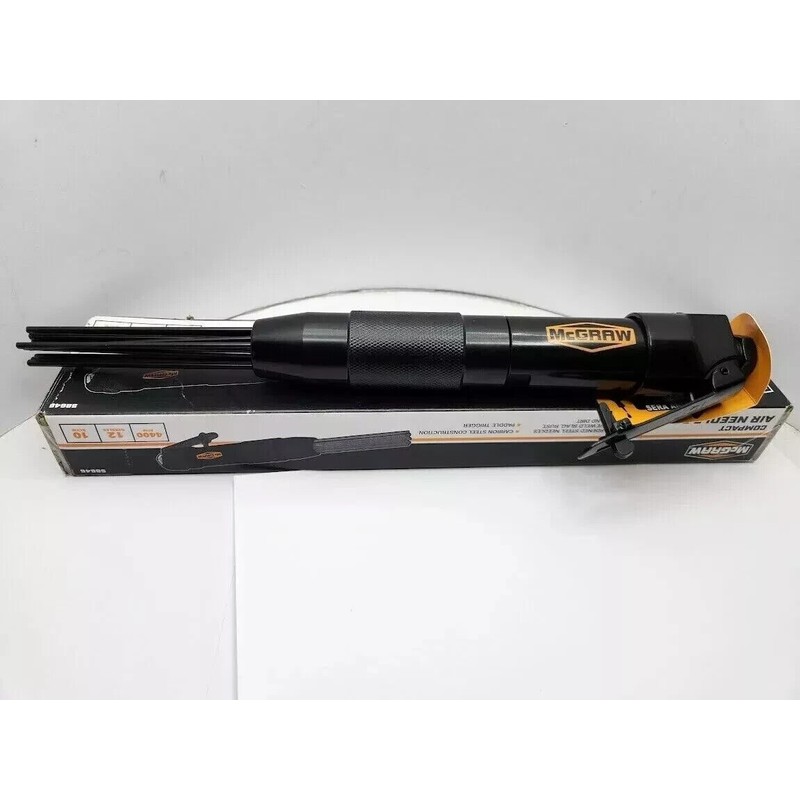 MCGRAW Heavy Duty 12" Air Pneumatic Compact Needle Scaler 12