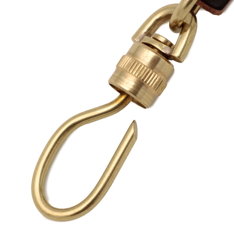 IL BISONTE Key Chain, Key Ring, Leather, Genuine Leather, Cowhide