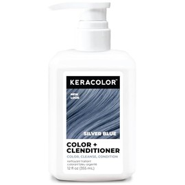 Keracolor - Acondicionador Color Plus, azul plateado, 12 onzas