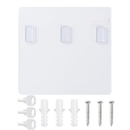 Shampoo and Conditioner Dispenser No Drill Stckers and Accessories,Shower Soap Dispenser 3 Chamber No Drill Wall-Mounted Bathroom Hotel Large Capacity (No Drill Sticker)