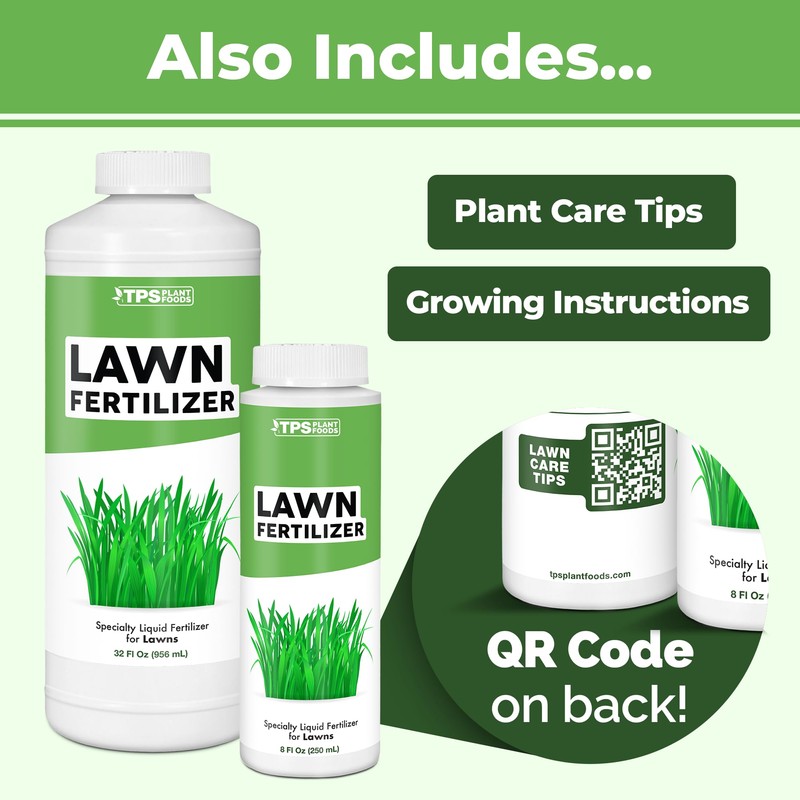 TPS NUTRIENTS Lawn Fertilizer for All Grass and Lawn Types,