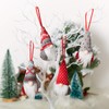 Skylety 4 Pieces Christmas Tree Hanging Gnomes Ornaments Handmade Swedish