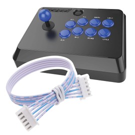 The Lord of the Tools Pack of 10 5-Pin Joystick Ribbon Cable, Replacement Arcade Cabling Cable, Compatible with SANWA, Compatible with Mayflash F300, Joystick Distance 2.54 mm, 24 AWG