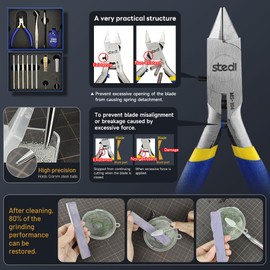 stedi Model Tools Kit for Beginners 14 PCS, Modeler Professional Basic Tools Craft Set Hobby Making Tools for Gundam, Miniature Military Model, 3D Resin Parts