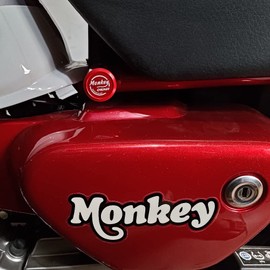 Aluminum Frame Cap Filler For Honda Monkey 125 Monkey 125 Z125 (2018-2025) JB02 JB03 JB05 (Red)