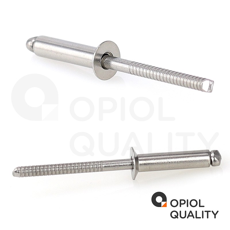 OPIOL QUALITY® Blind Rivets with Countersunk Head DIN 7337 (ISO