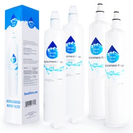 4-Pack Replacement LG LFX25960TT Refrigerator Water Filter - Compatible LG LT600P, 5231JA2006A, 5231JA2006B Fridge Water Filter Cartridge