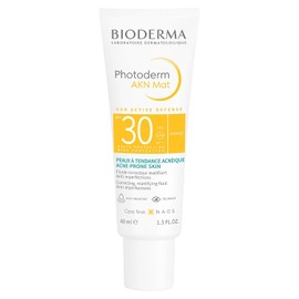 BIODERMA, Protector Solar, Photoderm Akn Mat, FPS30+, Alto Poder de Hidratación Matificante, 40ML