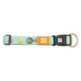 Max & Molly Gotcha! Dog Collar with Smart ID, Padded Neoprene Collar with Design for Small Dogs, Waterproof, Comfortable, Adjustable, Ducklings, S