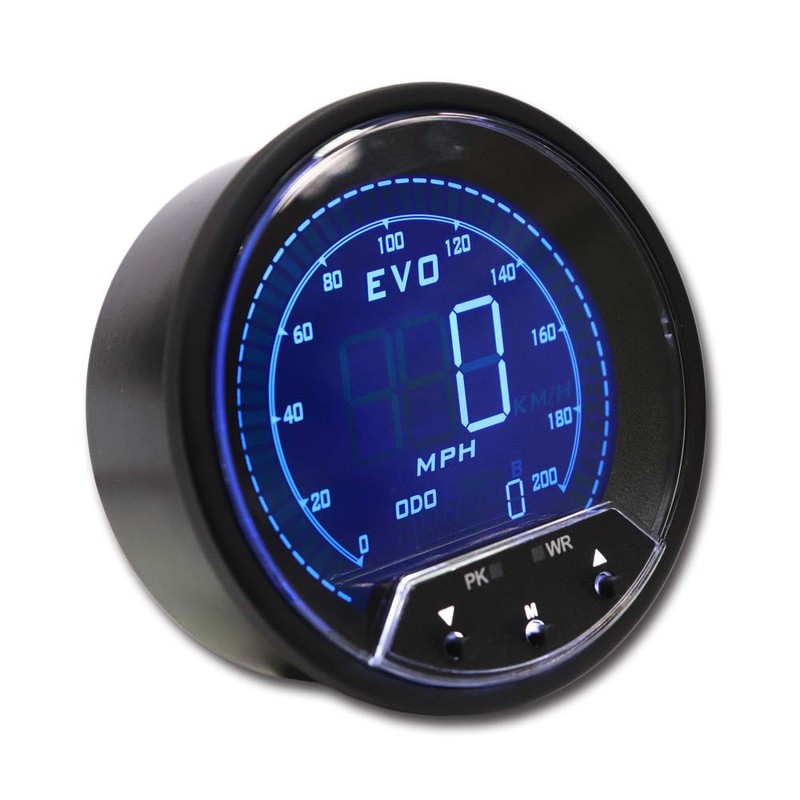 MOTOR METER RACING EVO Series 85mm 3-3/8" Digital GPS Speedometer
