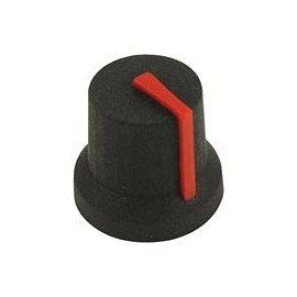 MC170853BR Soft-Touch-Knauf, Gummi, Schwarz/Rot, 16,2 mm, Schrankbeschläge, Türbeschläge, Knöpfe und Griffe, Zubehör, 1 Stück