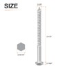 DTGN 1/4" x 3-1/2" Hex Lag Bolts - 10 Pack