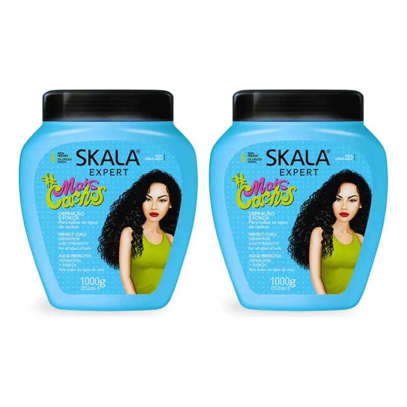 Crema Skala mais Cachos Para Rizos Pack 2tarros De 1kg
