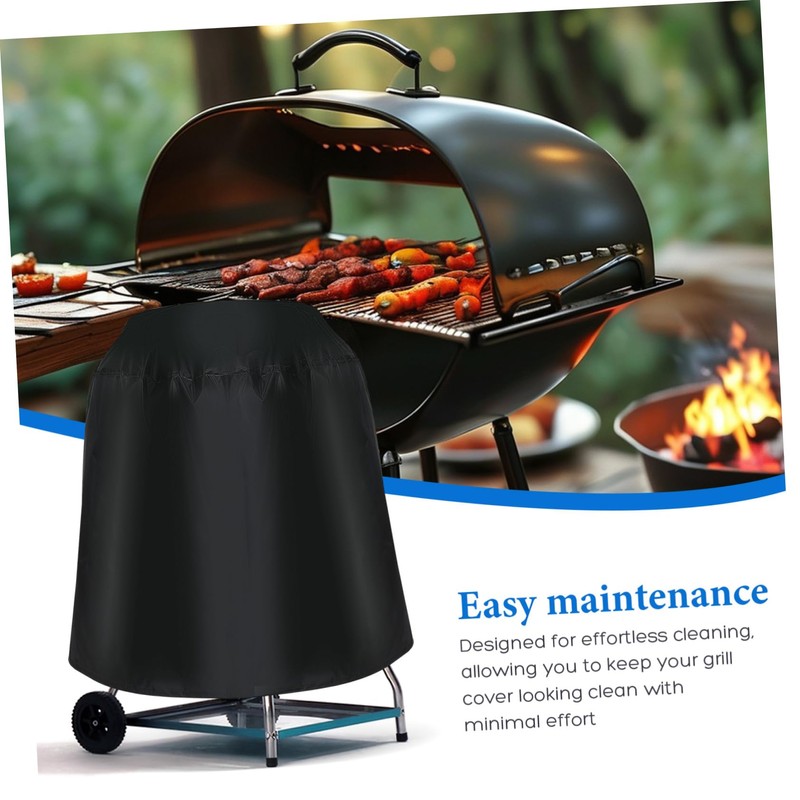 Kisangel BBQ Grill Cover Durable Outdoor Barbecue Protector for Round