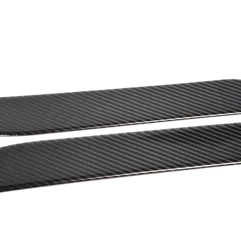 FZJDSD 2 Pcs Carbon Fiber Headlight Eyebrow Eyelid Trim Compatible