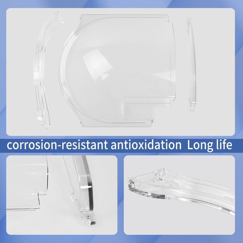 Clear Plexiglass 4812-01 RV Screen Door Bubble Style Slider &