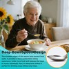 AuntyFey 4Pcs Weighted Adaptive Utensils, 45°Angled Parkinsons Utensils for Elderly,
