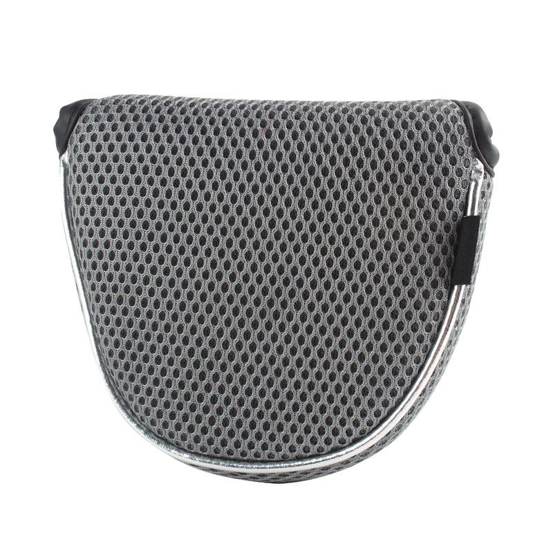 Andux Mesh Mallet Putter Cover Golf Putter Head Covers Grey,