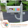 Operitacx Pegatinas De Letras Impermeables Autoadhesivas 24 Hojas De Vinilo
