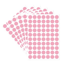 Starboling Dot Stickers - 1/2 Inch Pink Circle Labels, 1400pcs Writable Color Coding, Round Labels for Office, Classroom, Garage Sale