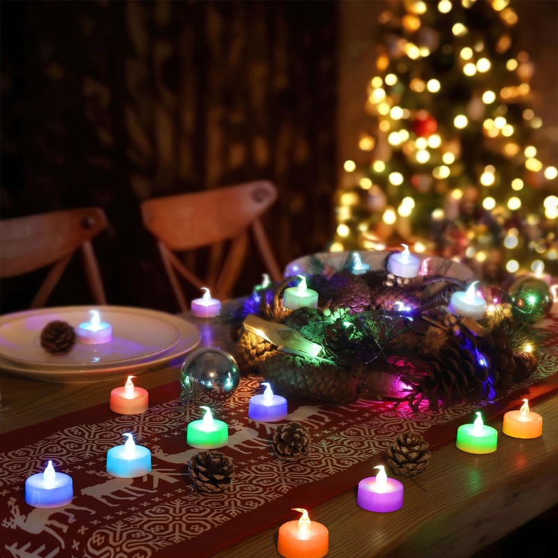 Topstone Color Changing Led Tealight Candles with Remote Control and