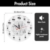 ZONJIE Modern Wall Clock, with Periodic Table of Chemistry Science